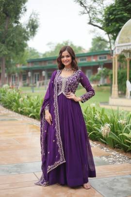 Aliya New Style Gown With Dupatta